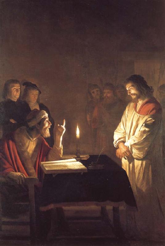 Gerrit van Honthorst Christ Before the High Priest Germany oil painting art
